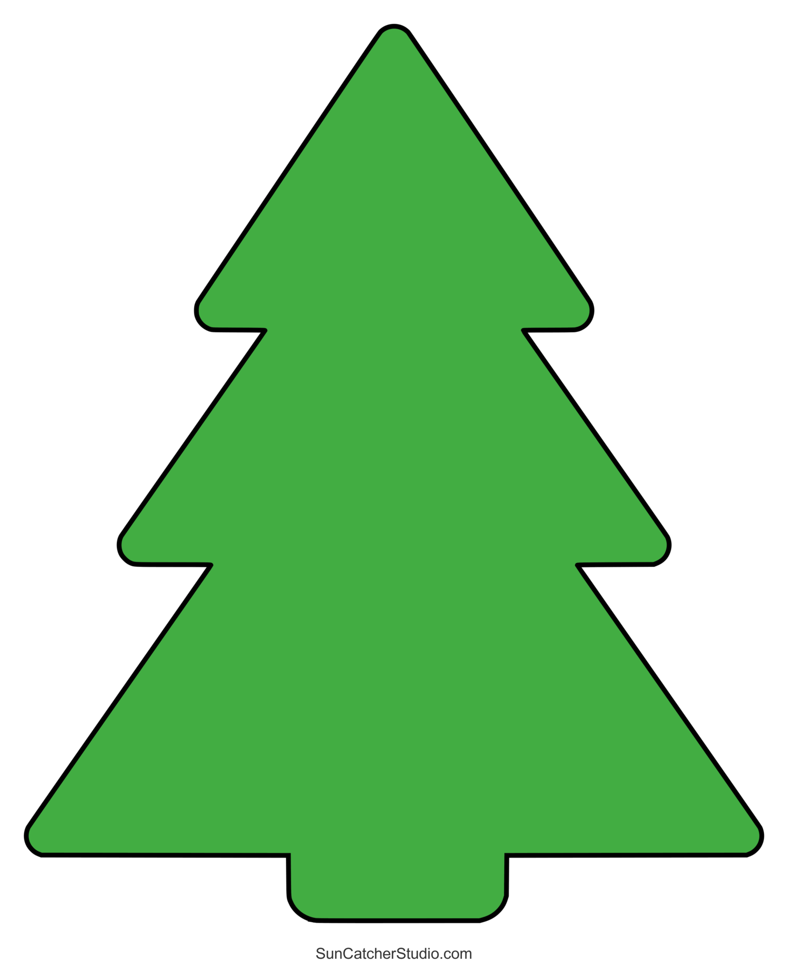 christmas tree templates and stencils (free printable patterns